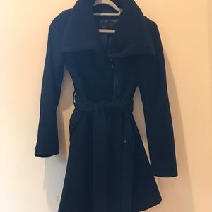 Via Spiga Asymmetrical zip wool jacket